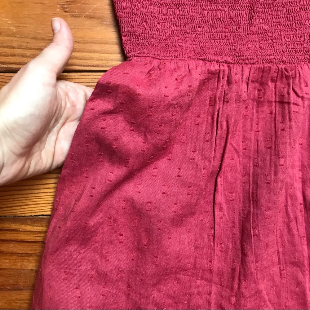 Old Navy Red Orange Maxi Smock Dress, EUC, M - Picture 10 of 12